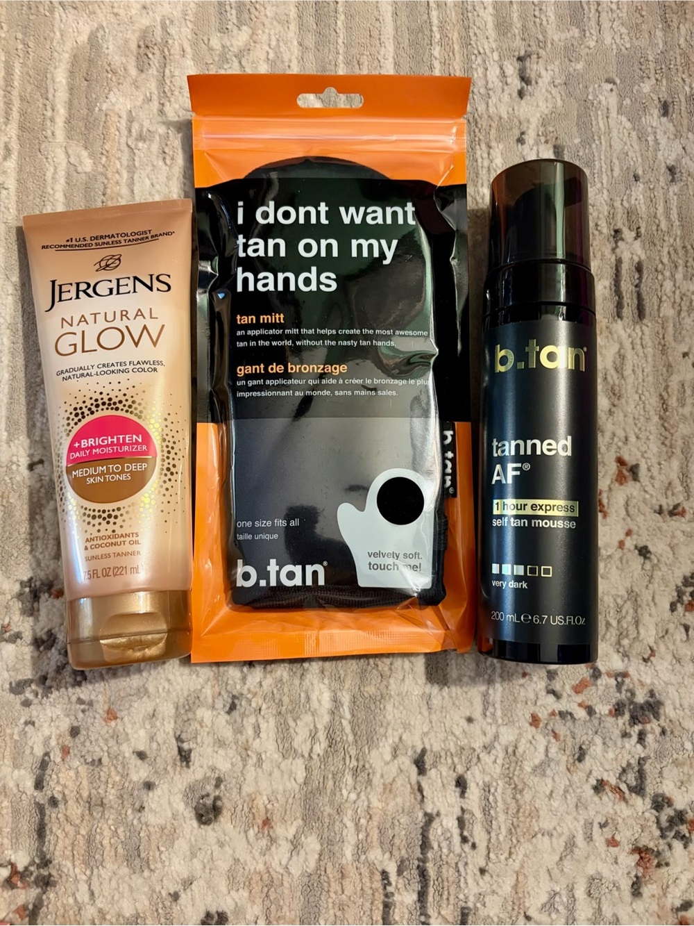Tanned AF Self Tan Mousse - Black | Instant Dark Glow